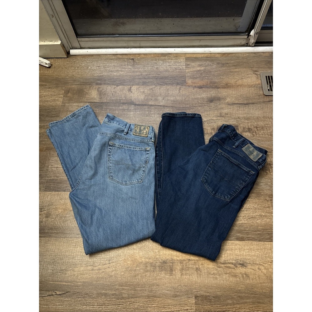 Polo Ralph Lauren Varick Slim Straight Mens Blue Jeans Lot of 2 38x34 Stretch